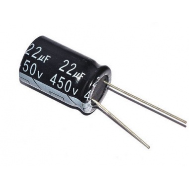 22uF 450 volt Electrolytic Capacitor