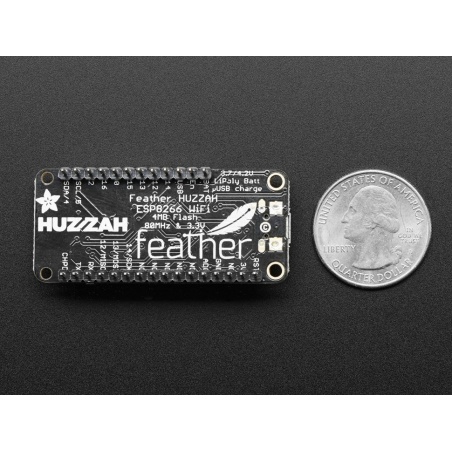 Assembled Adafruit Feather HUZZAH with ESP8266 WiFi With Headers