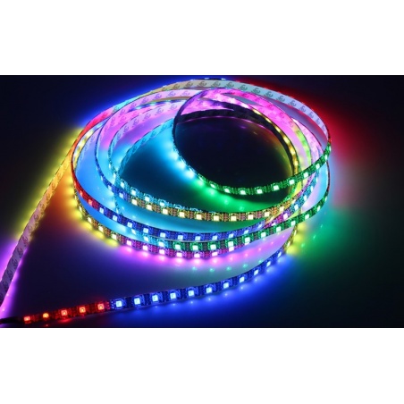 WS2812 Digital RGB LED Strip - Black- 1 Meter