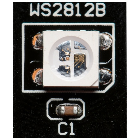 WS2812 Digital RGB LED Strip - Black- 1 Meter