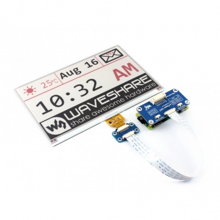 Waveshare 7.5inch E-Ink display HAT for Raspberry Pi, three-color