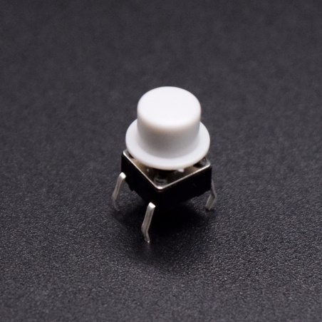 Tactile Switch: 7mm with plastic Cap (Pack of 6)