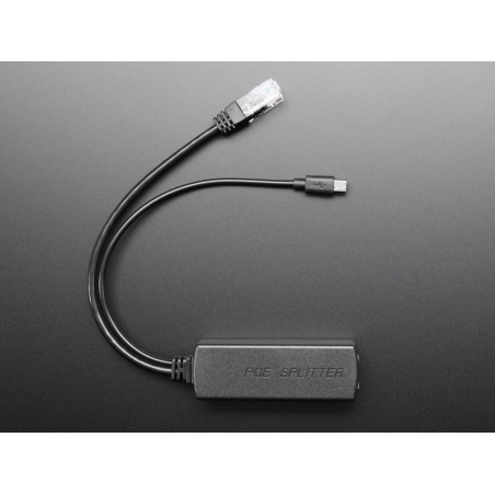 PoE Splitter with MicroUSB Plug - Isolated 12W - 5V 2.4 Amp