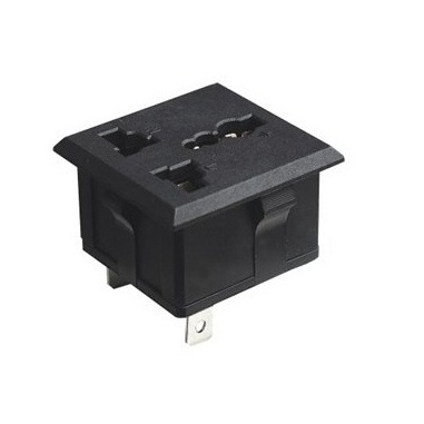 G:\Shared drives\Online Store\Pictures\Online Store\3 pin Universal Electrical Power Socket - Black